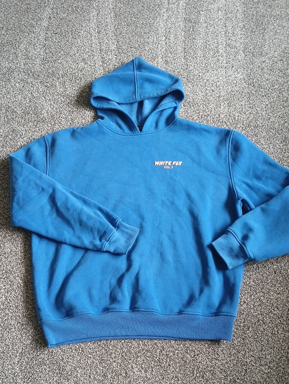 White Fox Boutique Blue Pullover Hoodie L/XL